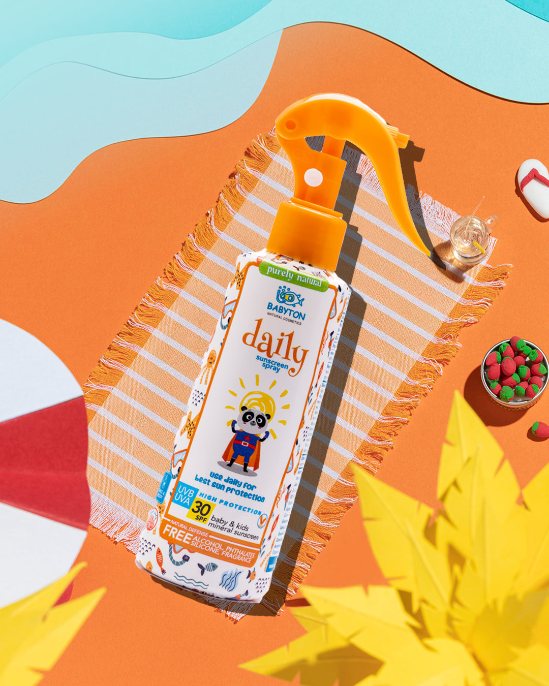 Natuurlijke Zonnecrème Spray SPF30 Familie