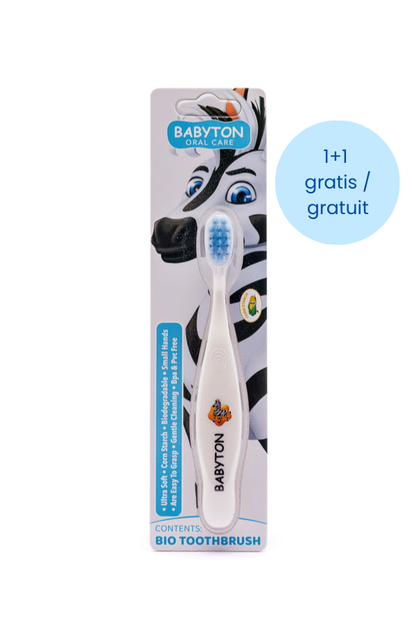 Bio Tandenborstel Zachte Haartjes Zebra