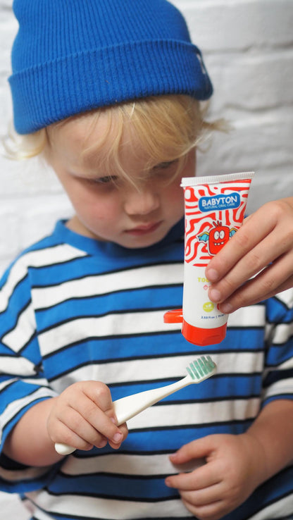 Kindertandpasta met Fluoride 2+ | Aardbei (75ml)