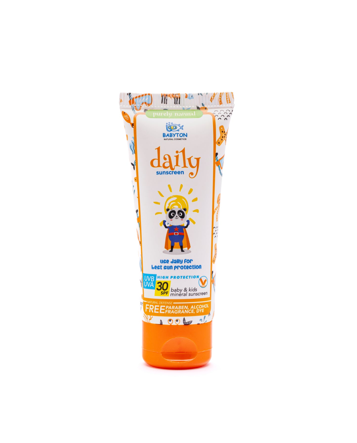 Natuurlijke Zonnecrème SPF30 baby en kids 