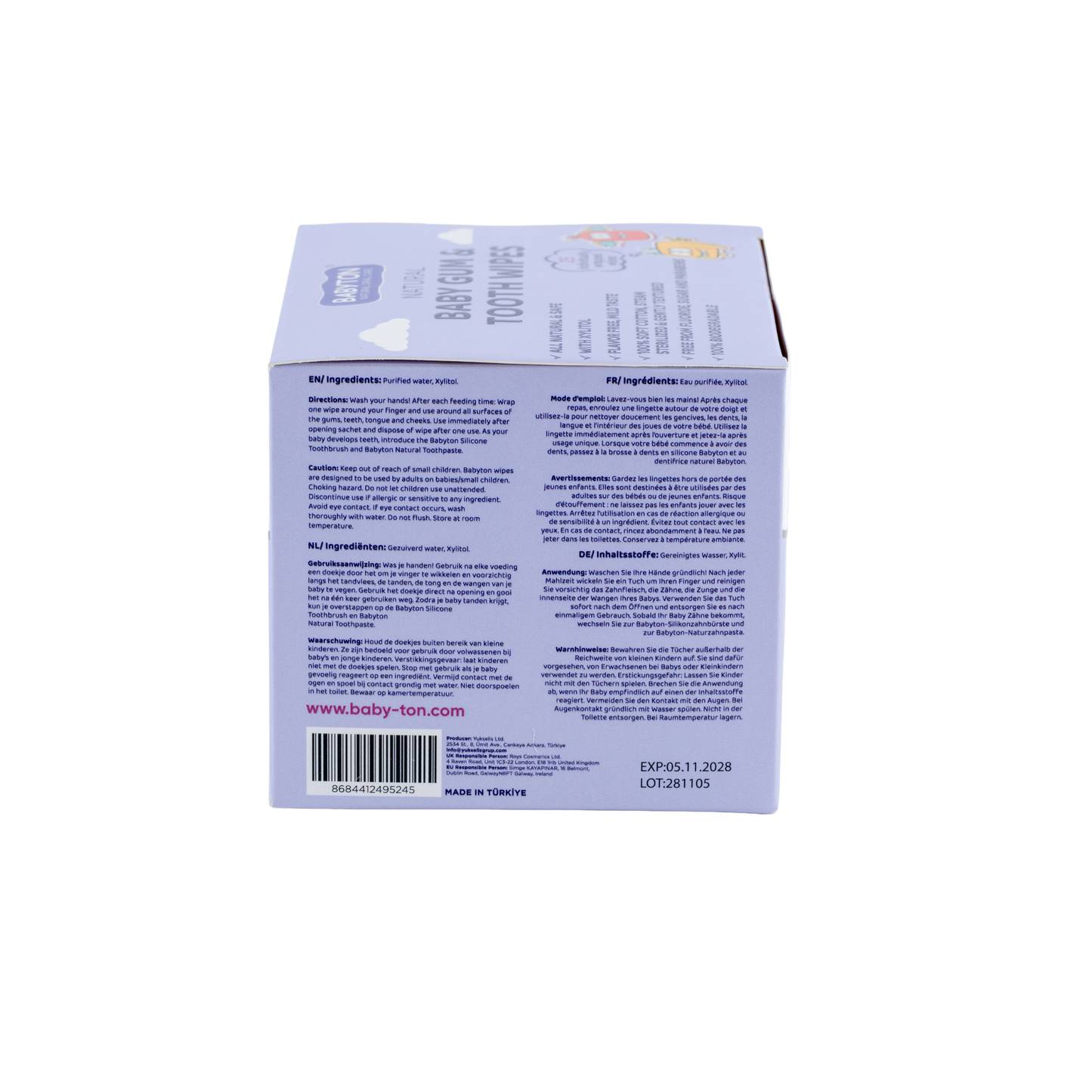 Baby Gum & Tooth Wipes 25st